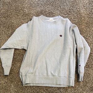 Champion Light Gray Crewneck Sweatshirt